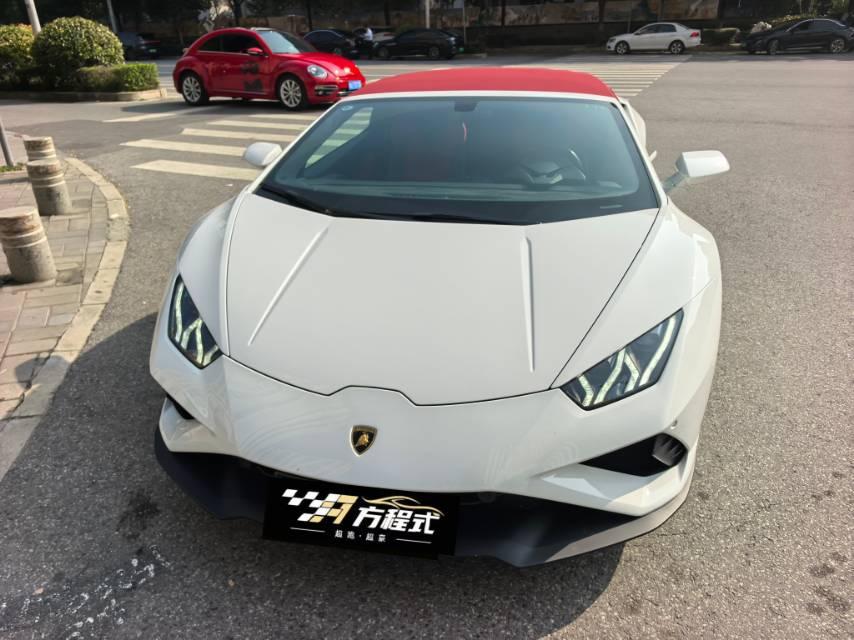 二手兰博基尼 Huracán 白色/红色 2020款 Huracán EVO RWD Spyder