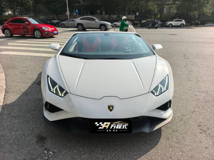 二手兰博基尼 Huracán 白色/红色 2020款 Huracán EVO RWD Spyder