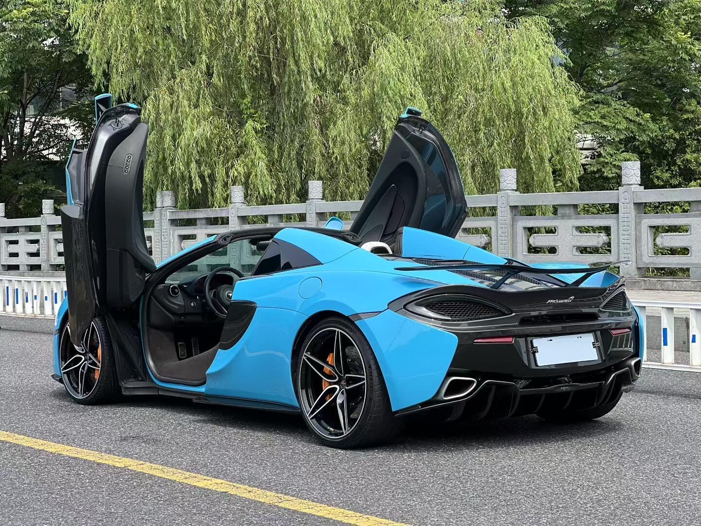 二手迈凯伦 570S 瓷器蓝/白色 2019款 570S 3.8T Spider