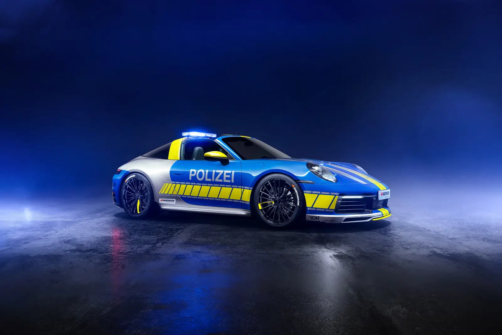 华丽的警车，TechArt改装保时捷911 Targa，性能颜值两不误!