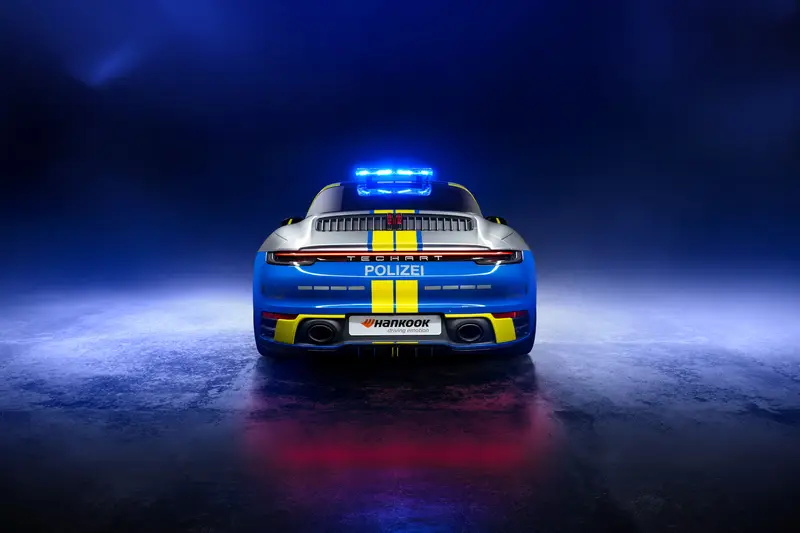 华丽的警车，TechArt改装保时捷911 Targa，性能颜值两不误!