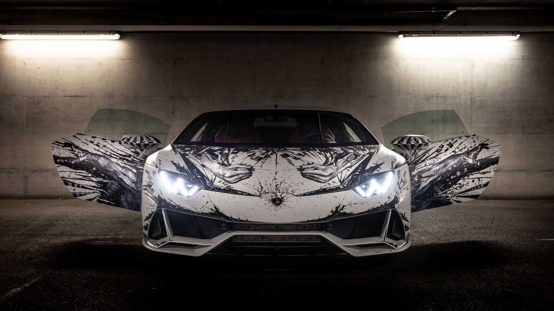 兰博基尼 Huracan Evo特别版曝光 牛头怪壁画外观完美涂鸦