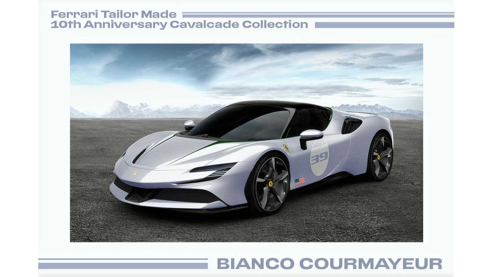 法拉利 Cavalcade 10 周年纪念系列增添 Bianco Courmayeur
