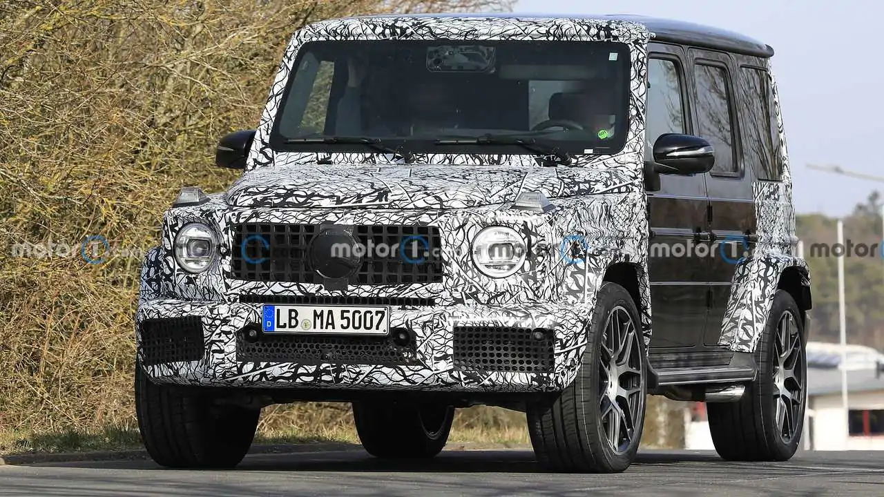 中期改款梅赛德斯-AMG G63 在纽博格林进行测试谍照曝光