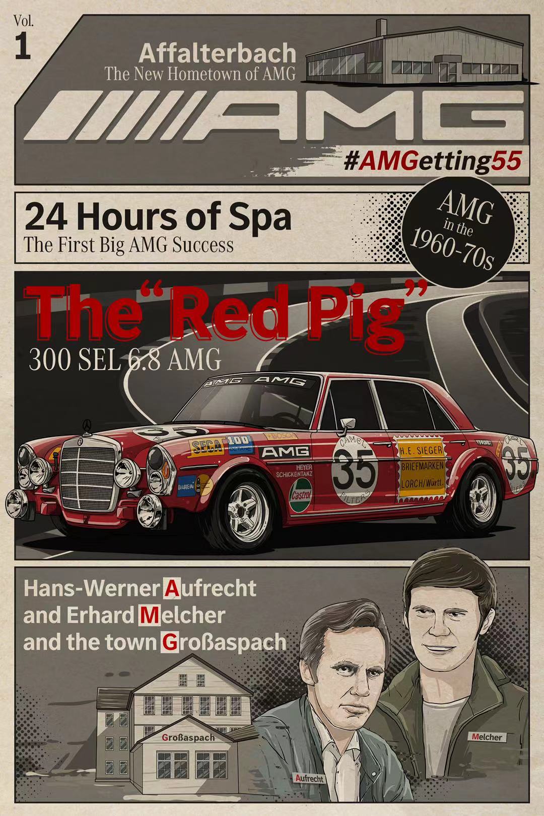 AMG发布55周年海报