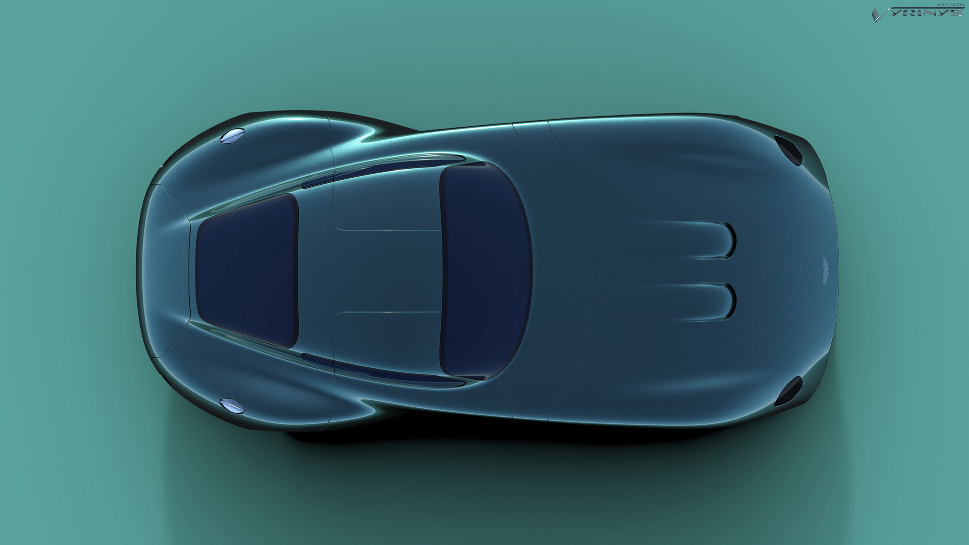 经典阿斯顿马丁GT车 复古未来主义风格