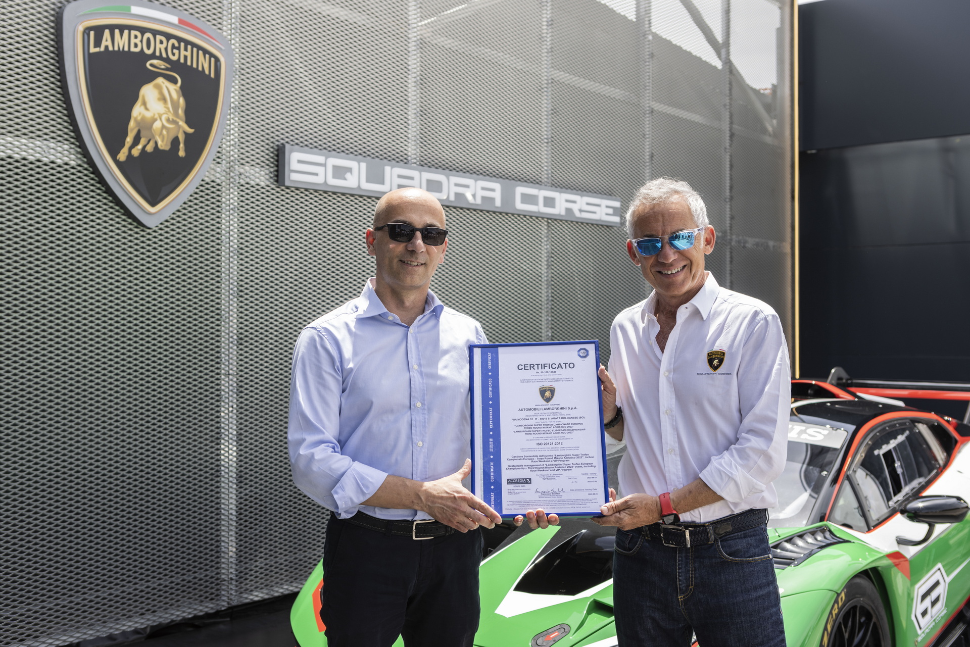 米萨诺的兰博基尼 Super Trofeo 赛事获得可持续发展认证
