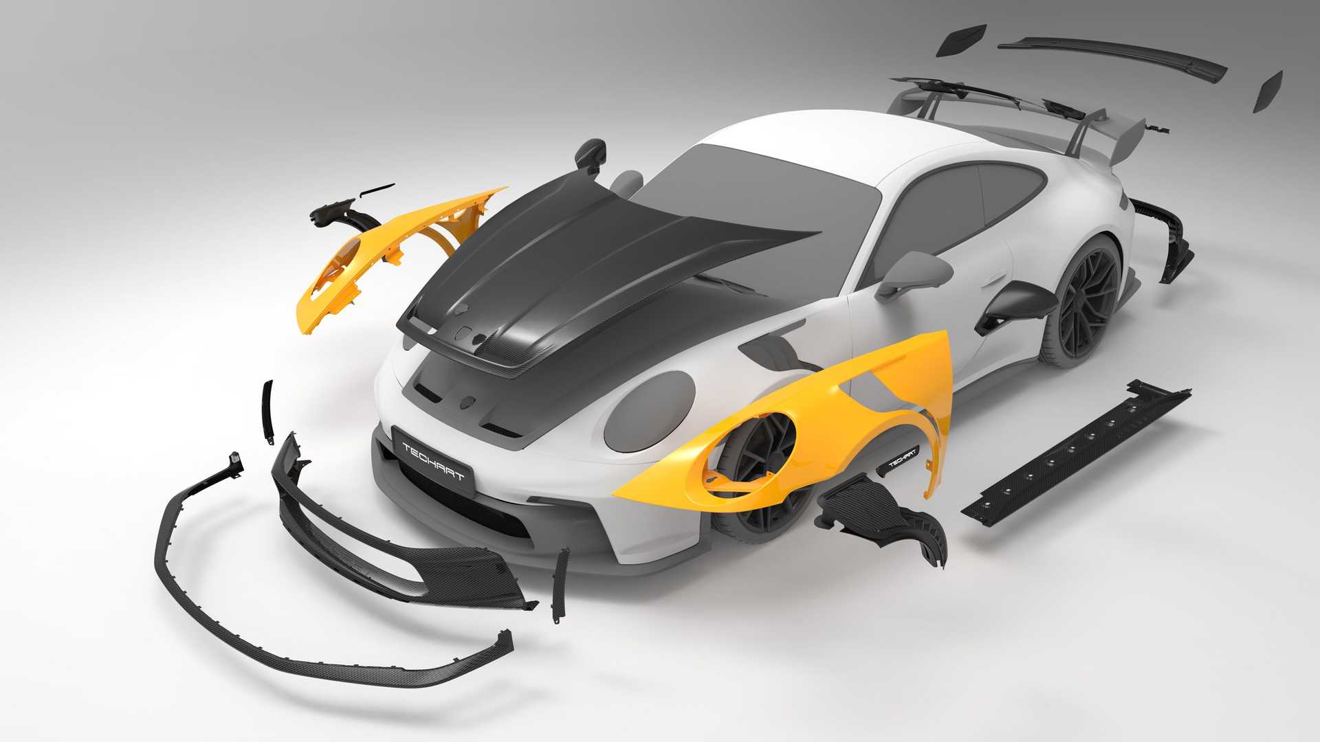 保时捷 911 GT3 从 Techart 获得碳纤维升级