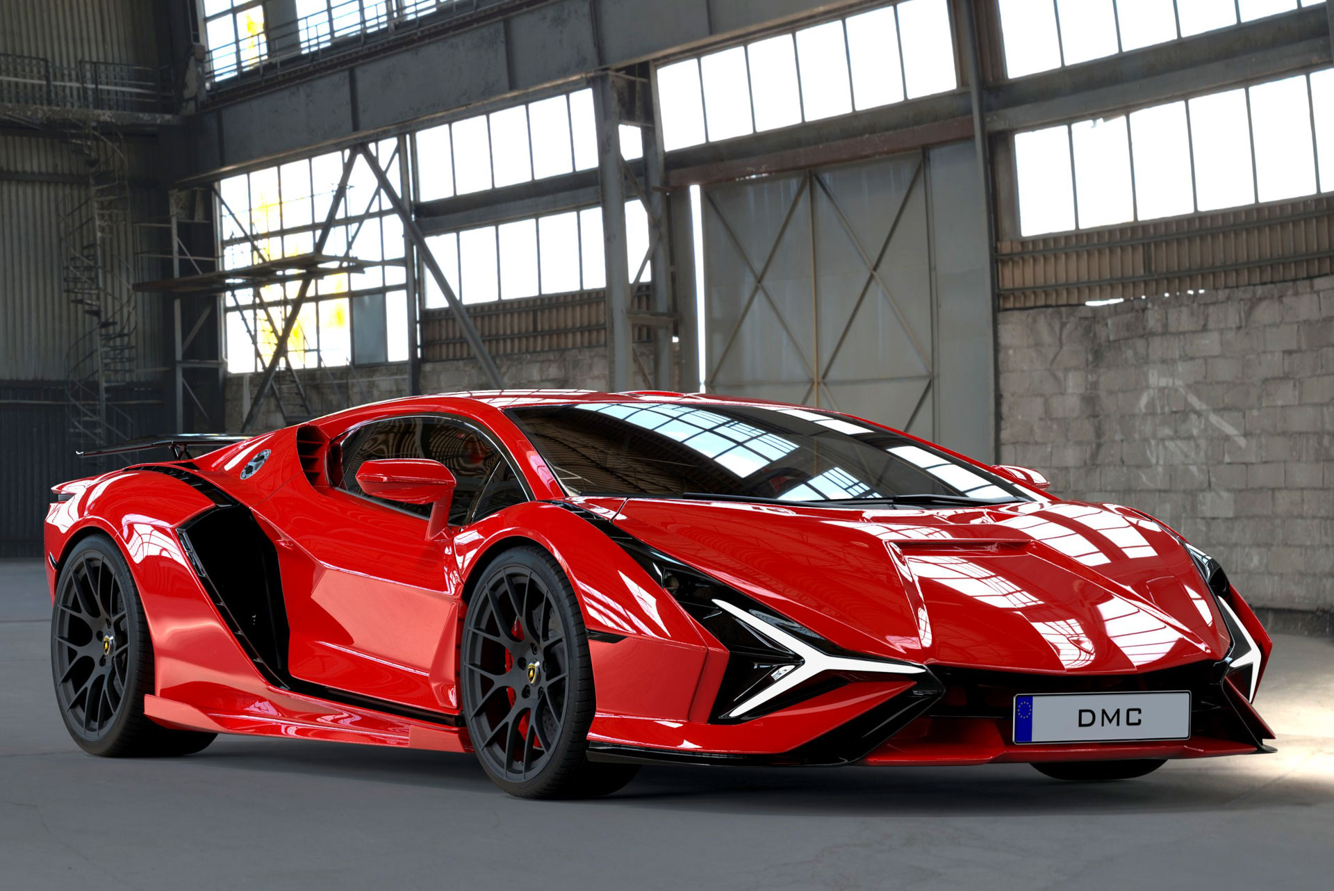 DMC对2024年兰博基尼 Aventador 继任者渲染图