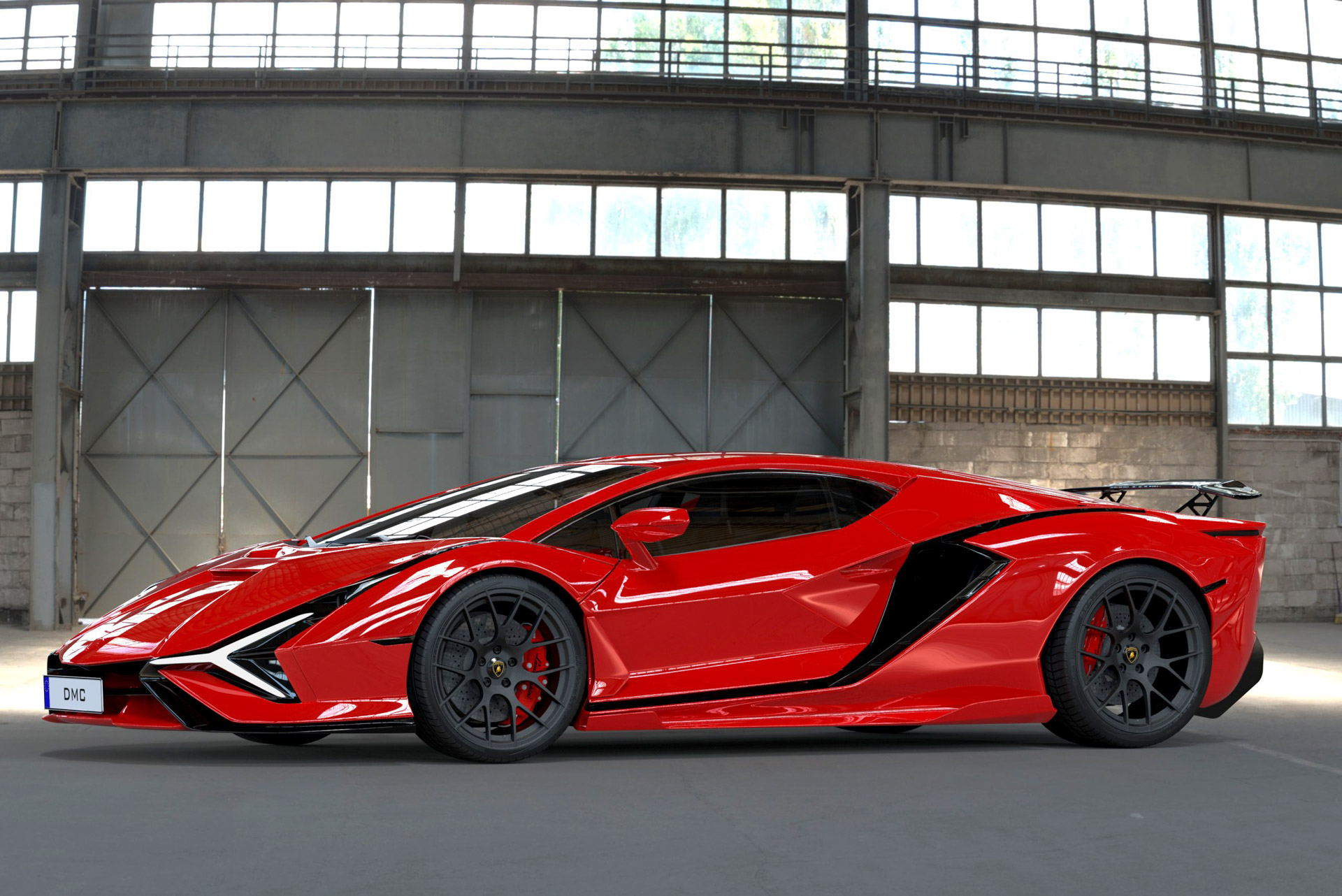 DMC对2024年兰博基尼 Aventador 继任者渲染图