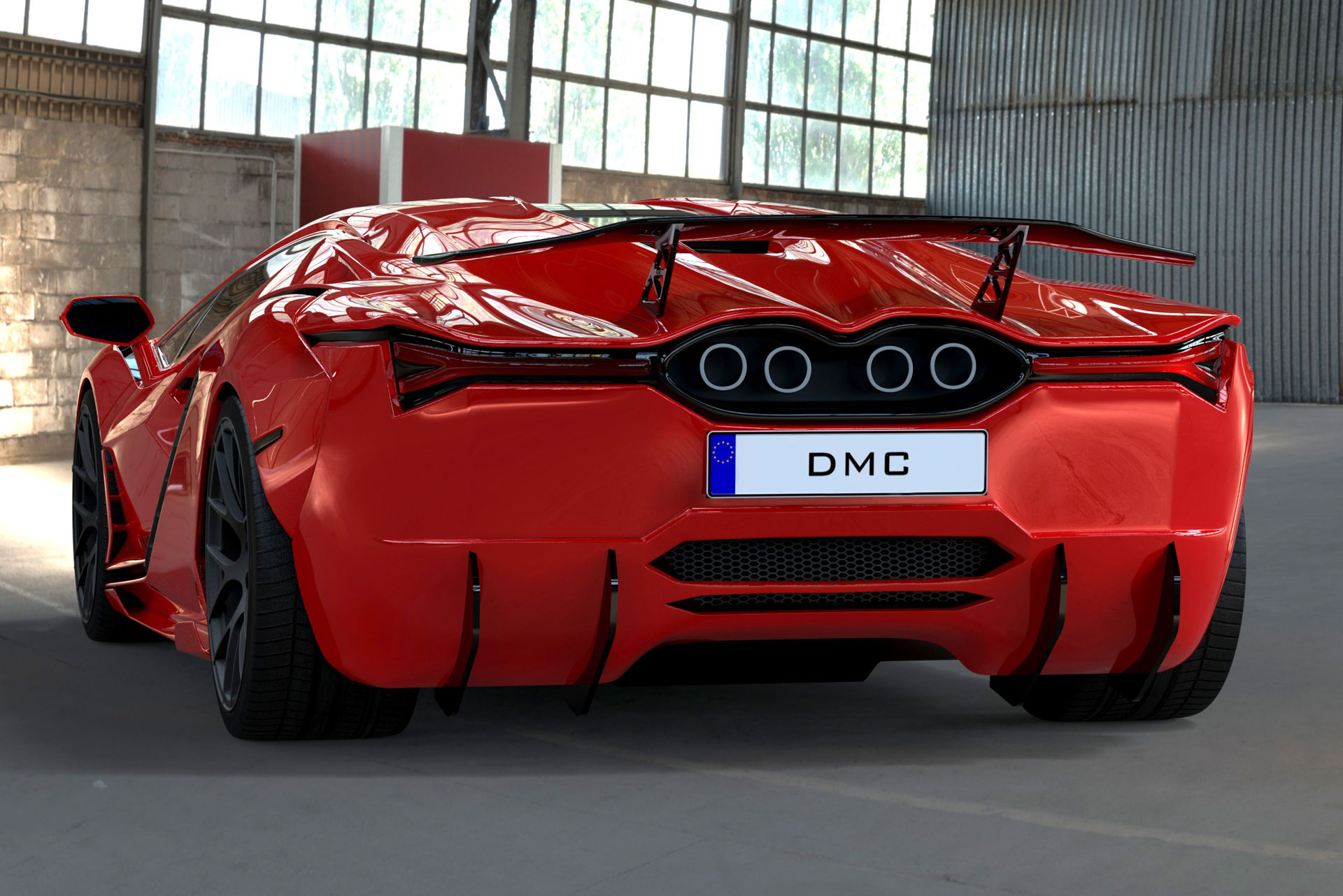 DMC对2024年兰博基尼 Aventador 继任者渲染图