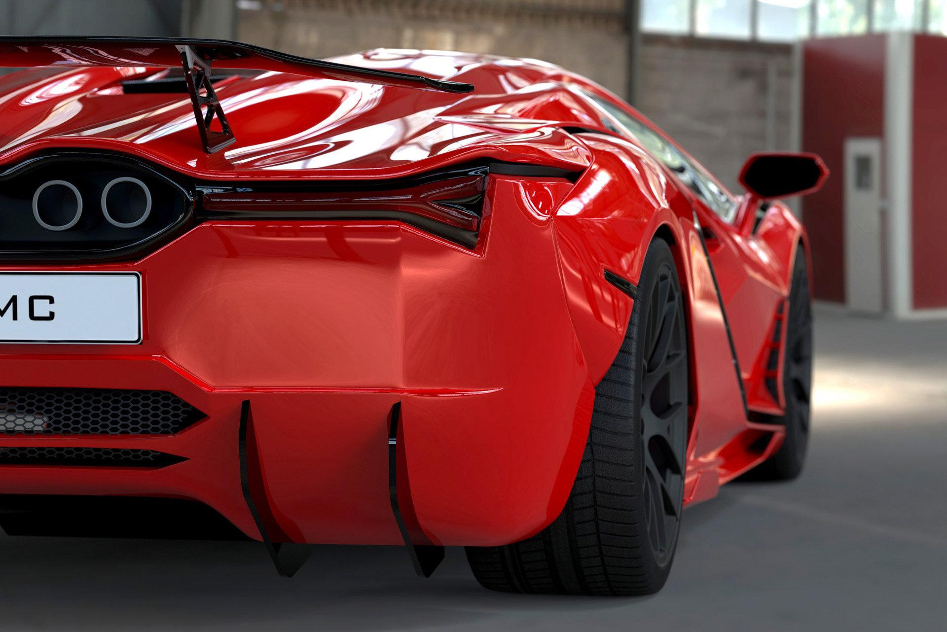 DMC对2024年兰博基尼 Aventador 继任者渲染图