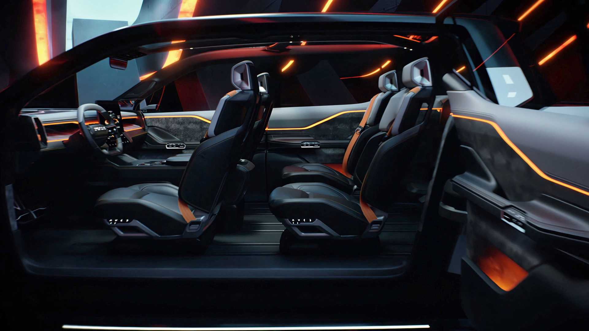 Ram 1500 Revolution BEV 概念车首次亮相：双电机、第三排座椅