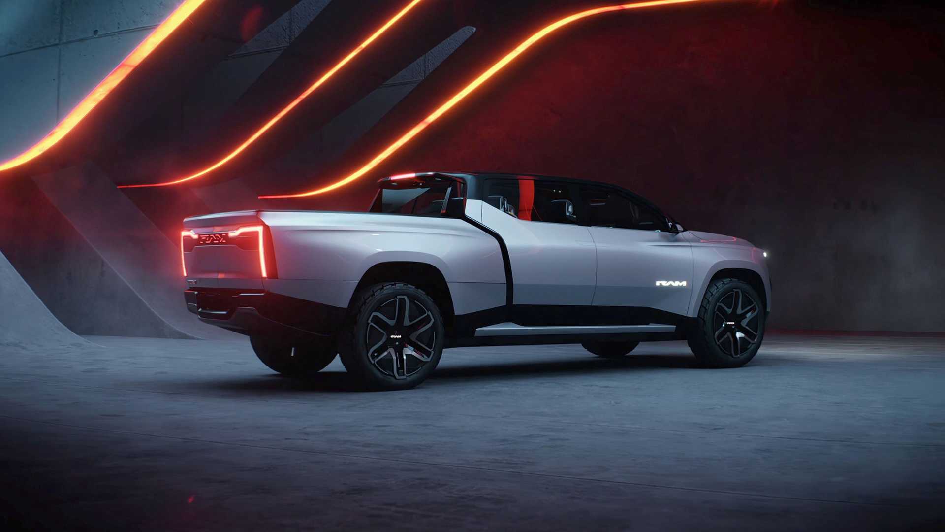 Ram 1500 Revolution BEV 概念车首次亮相：双电机、第三排座椅