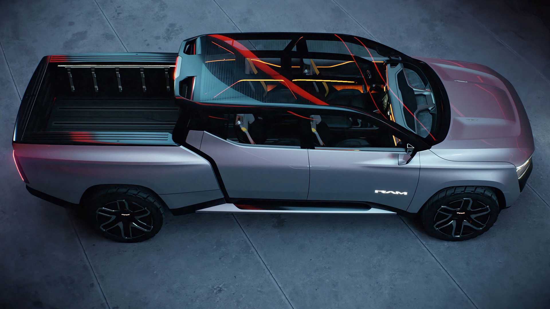 Ram 1500 Revolution BEV 概念车首次亮相：双电机、第三排座椅