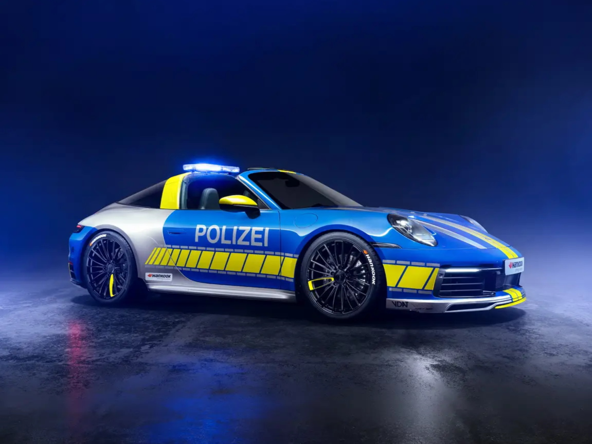 华丽的警车，TechArt改装保时捷911 Targa，性能颜值两不误!