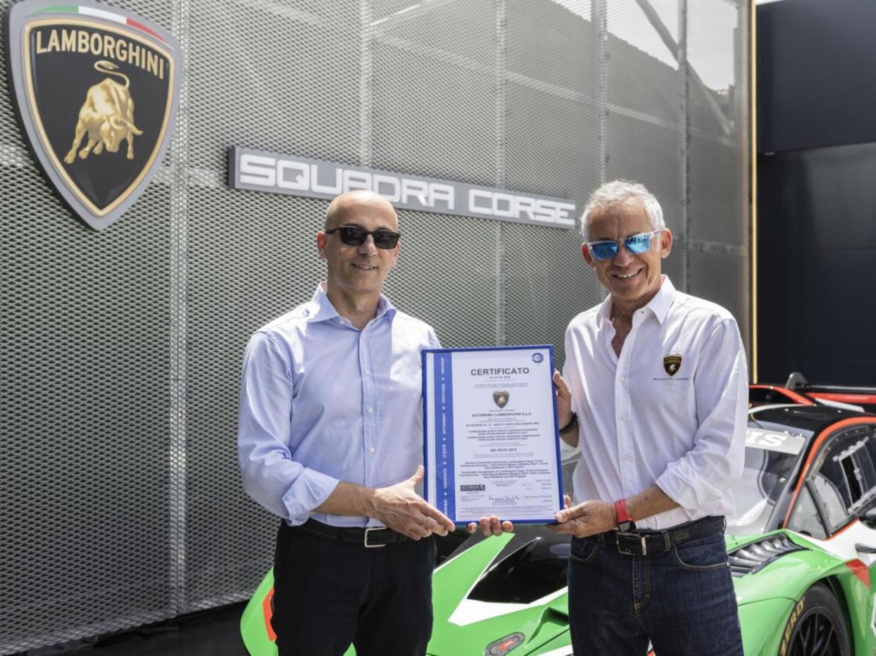 米萨诺的兰博基尼 Super Trofeo 赛事获得可持续发展认证