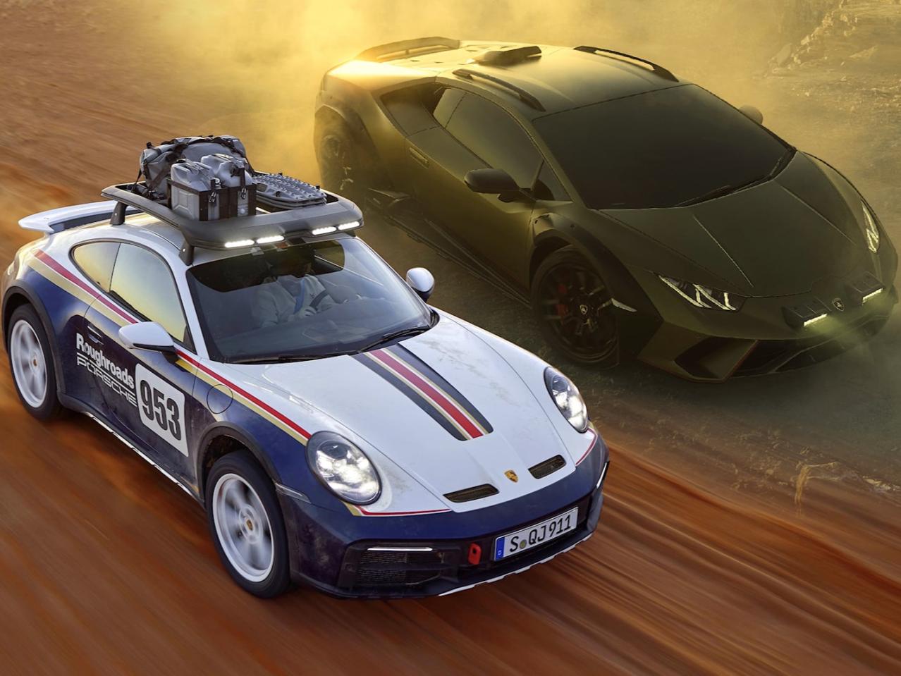 兰博基尼 Huracan Sterrato VS 保时捷 911 Dakar